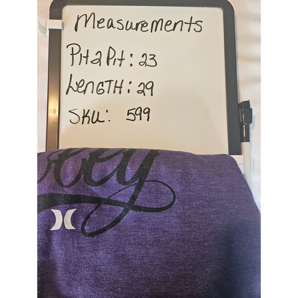 Hurley Logo Purple Mens T Shirt Size XL - Picture 6 of 6